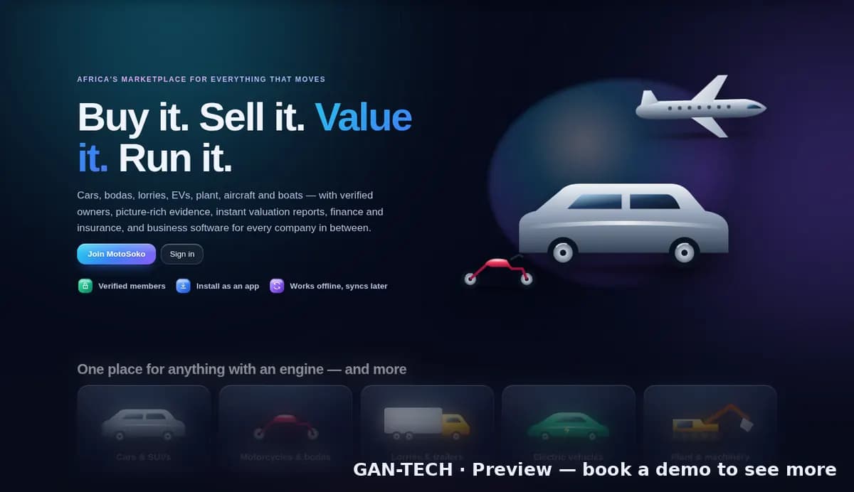 MotoSoko: the marketplace for everything that moves